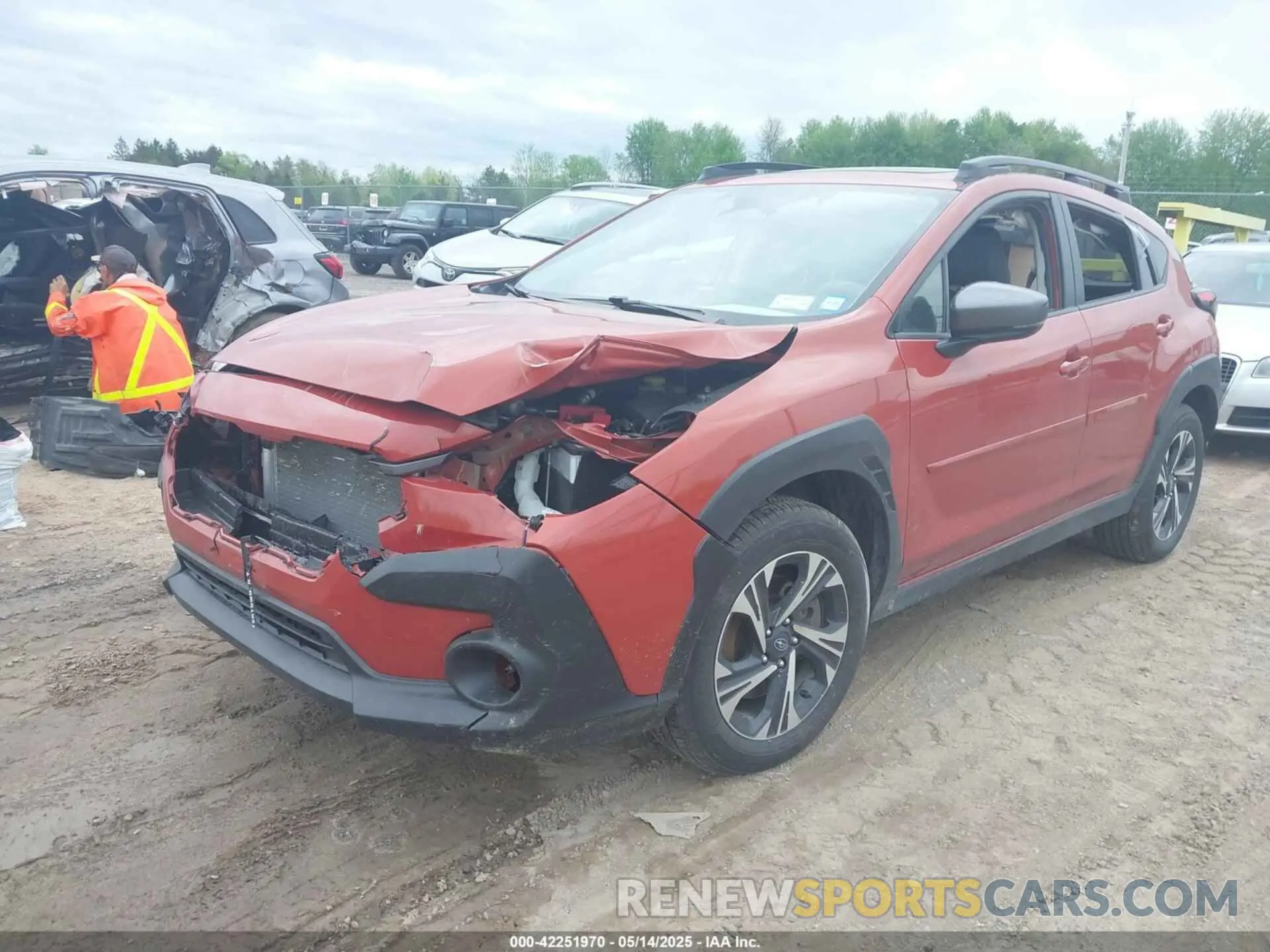 2 Фотография поврежденного автомобиля JF2GUADC6RH302552 SUBARU CROSSTREK 2024