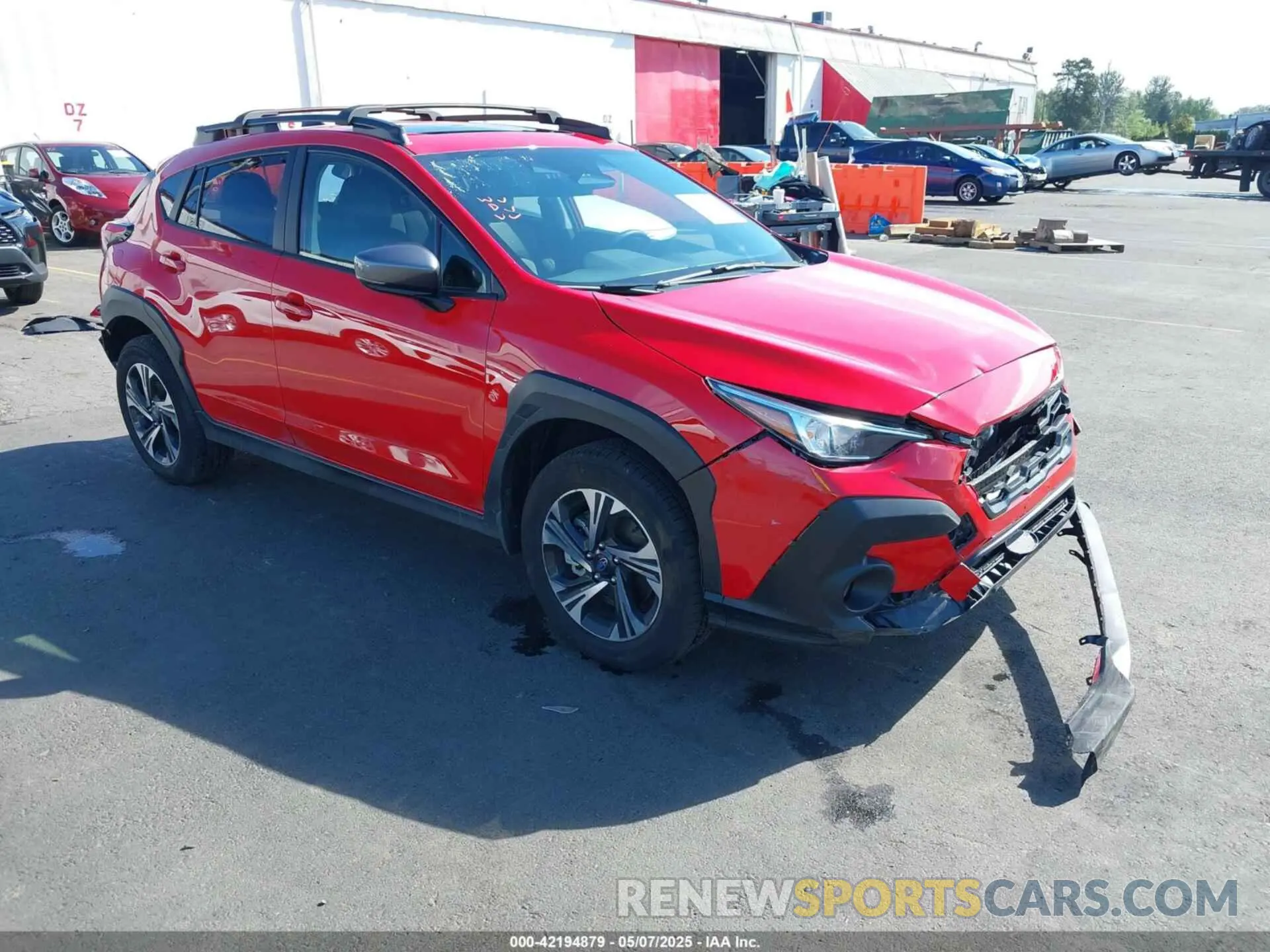 1 Photograph of a damaged car JF2GUADCXRH855883 SUBARU CROSSTREK 2024