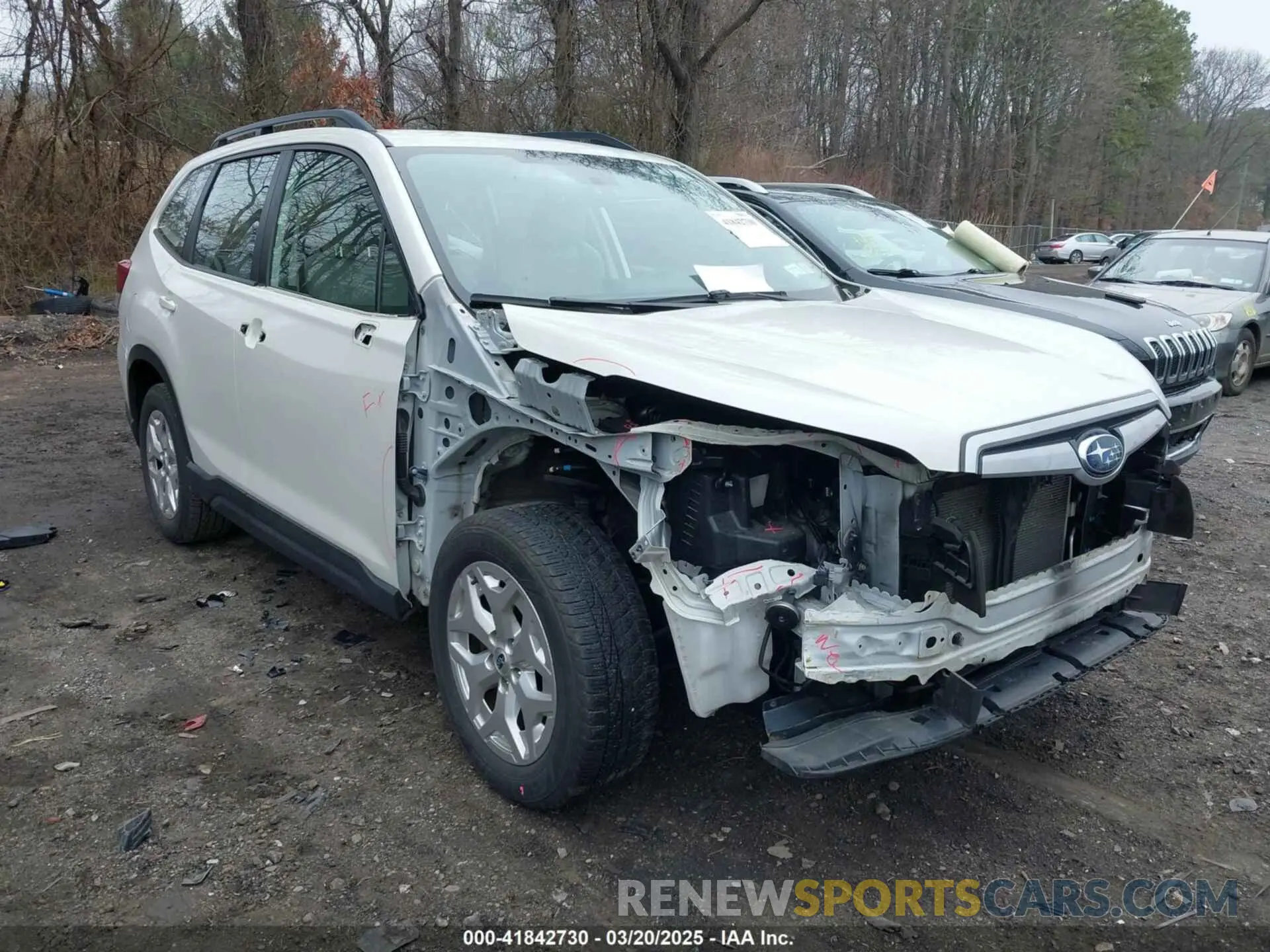 1 Photograph of a damaged car JF2SKACC6KH461269 SUBARU FORESTER 2019