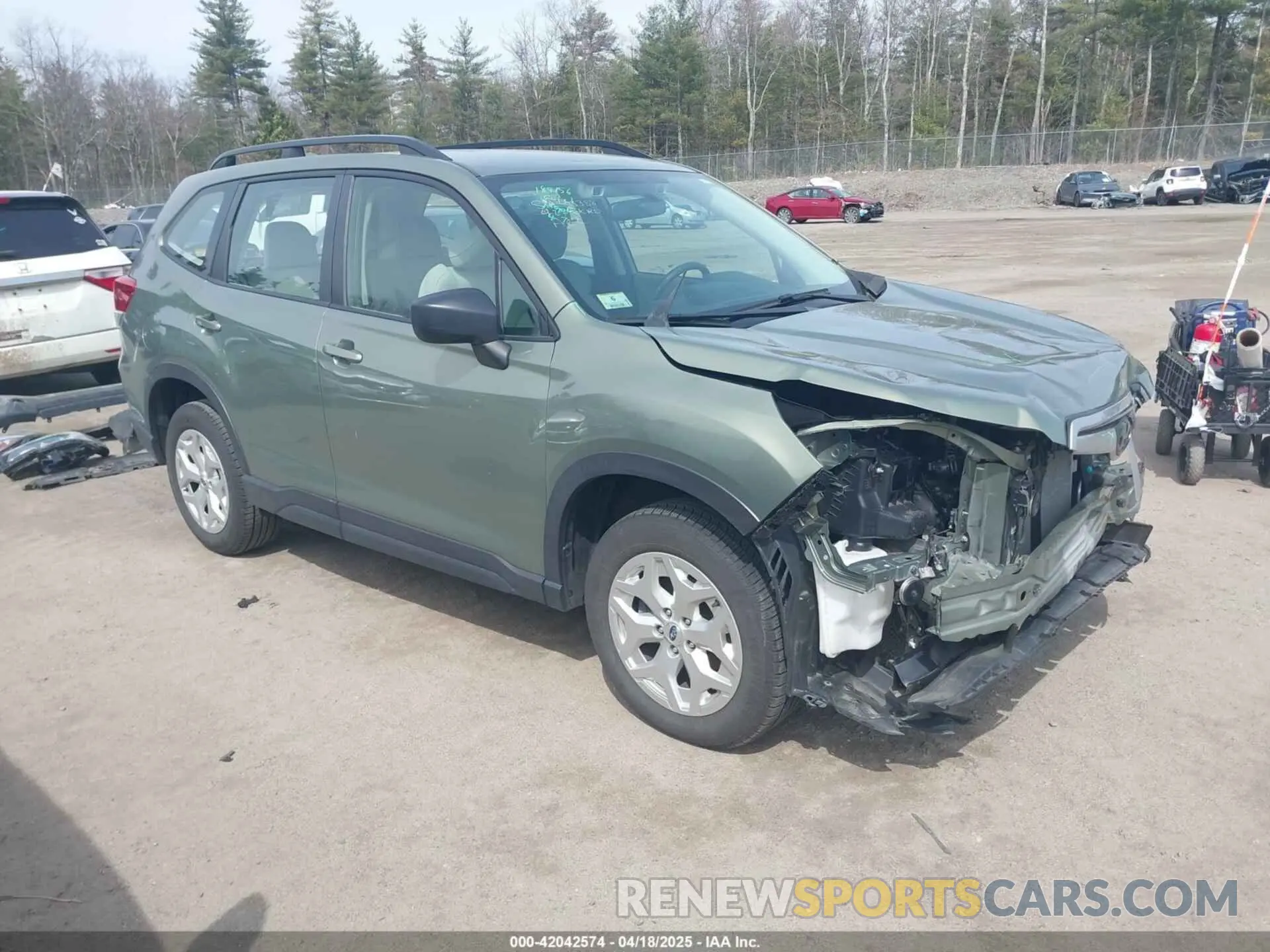 1 Photograph of a damaged car JF2SKACC8KH459569 SUBARU FORESTER 2019