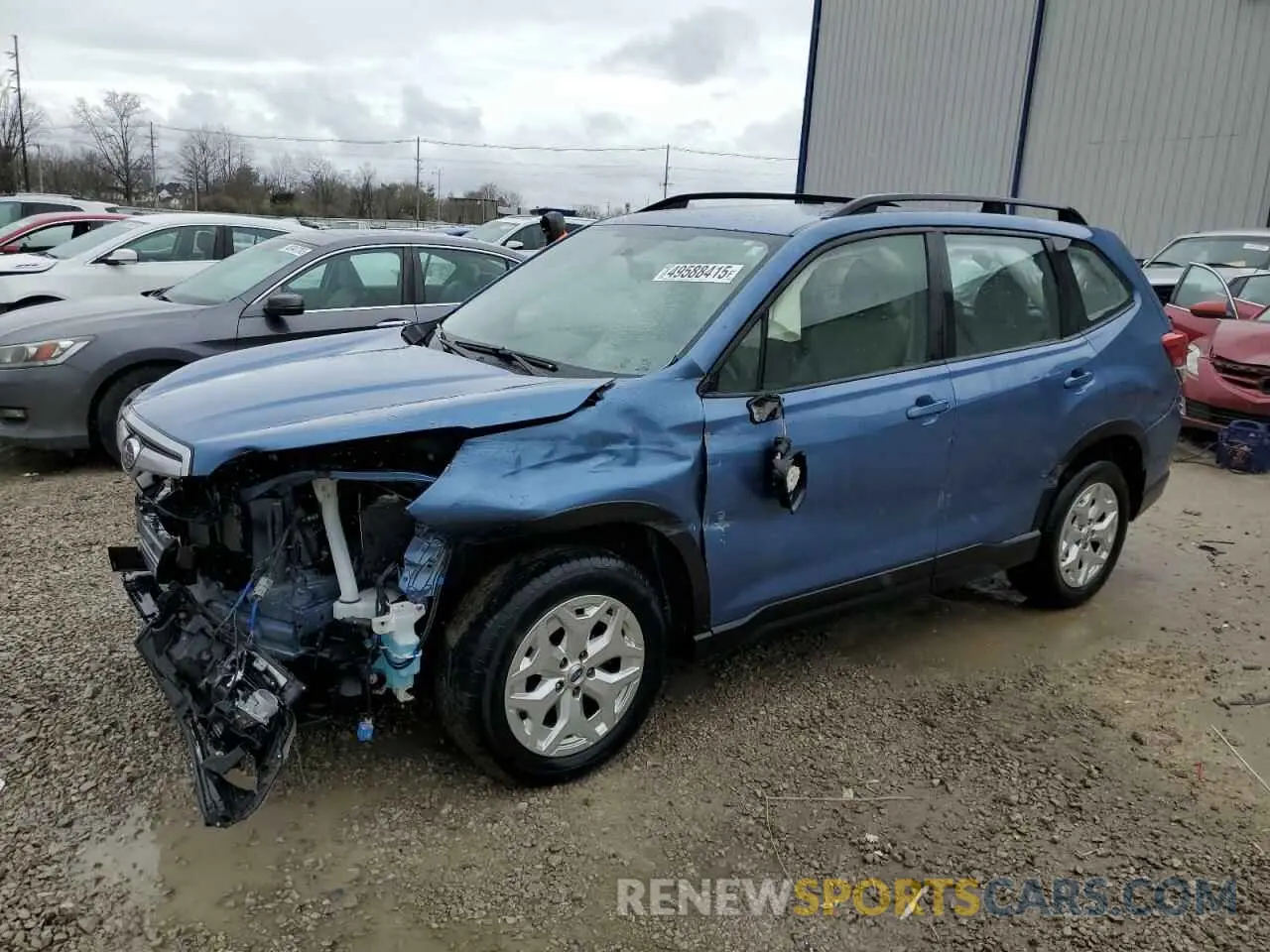 1 Photograph of a damaged car JF2SKACC8KH487789 SUBARU FORESTER 2019