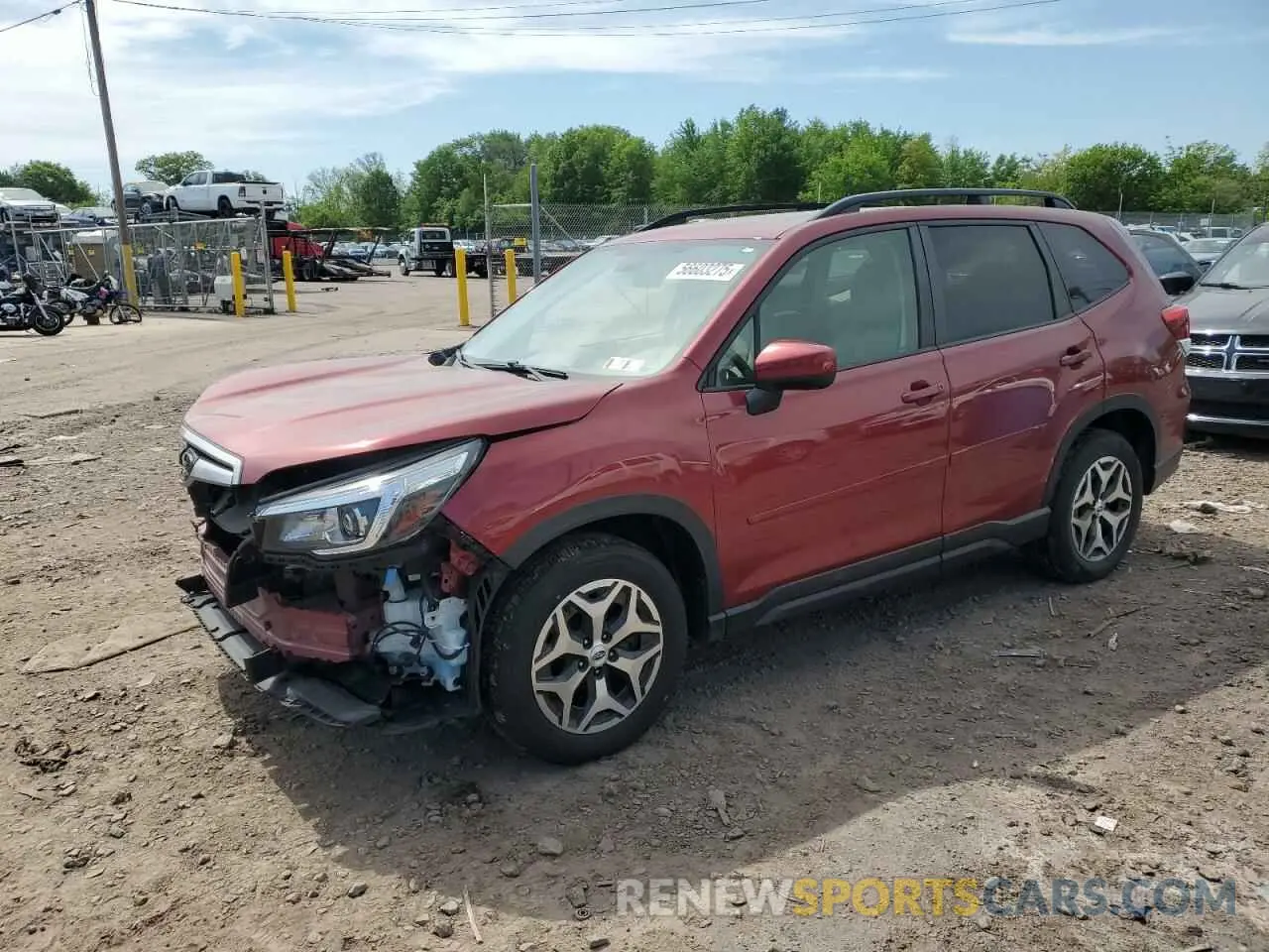 1 Photograph of a damaged car JF2SKAEC2KH591921 SUBARU FORESTER 2019