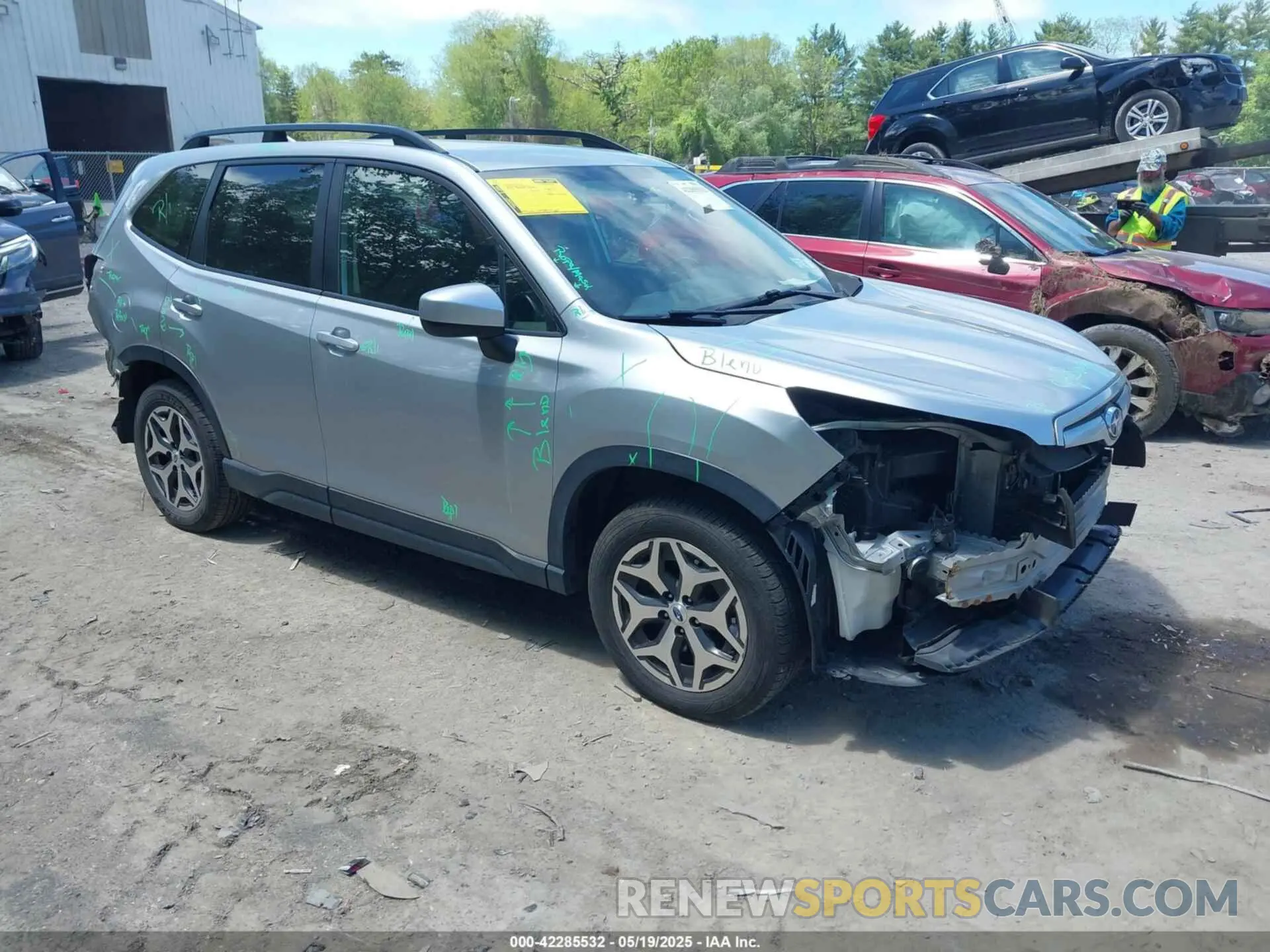 1 Photograph of a damaged car JF2SKAEC3KH407571 SUBARU FORESTER 2019