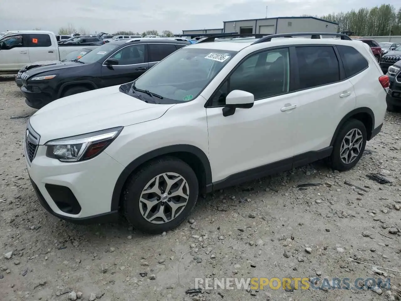 1 Photograph of a damaged car JF2SKAECXKH487418 SUBARU FORESTER 2019
