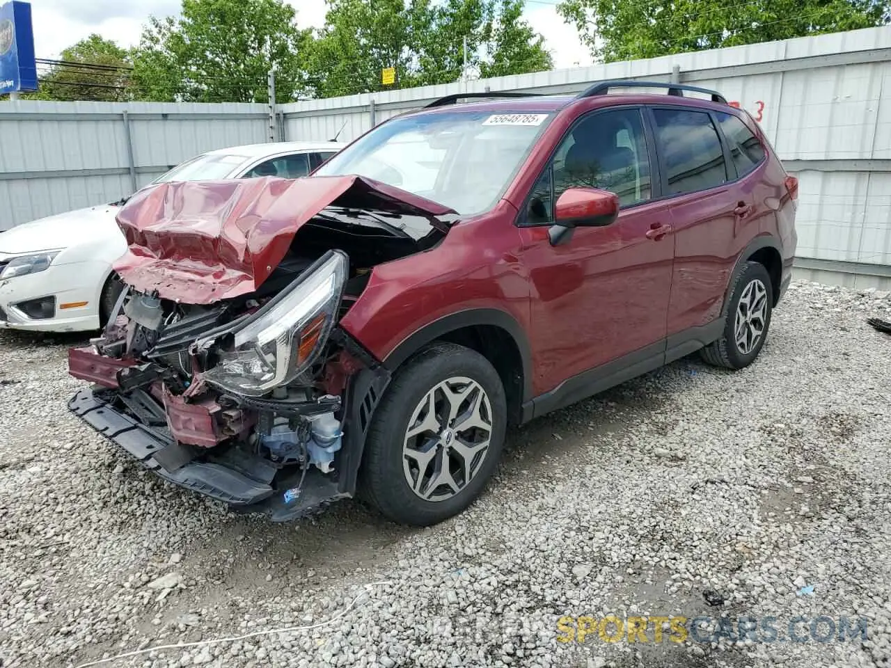 1 Photograph of a damaged car JF2SKAGC2KH449744 SUBARU FORESTER 2019