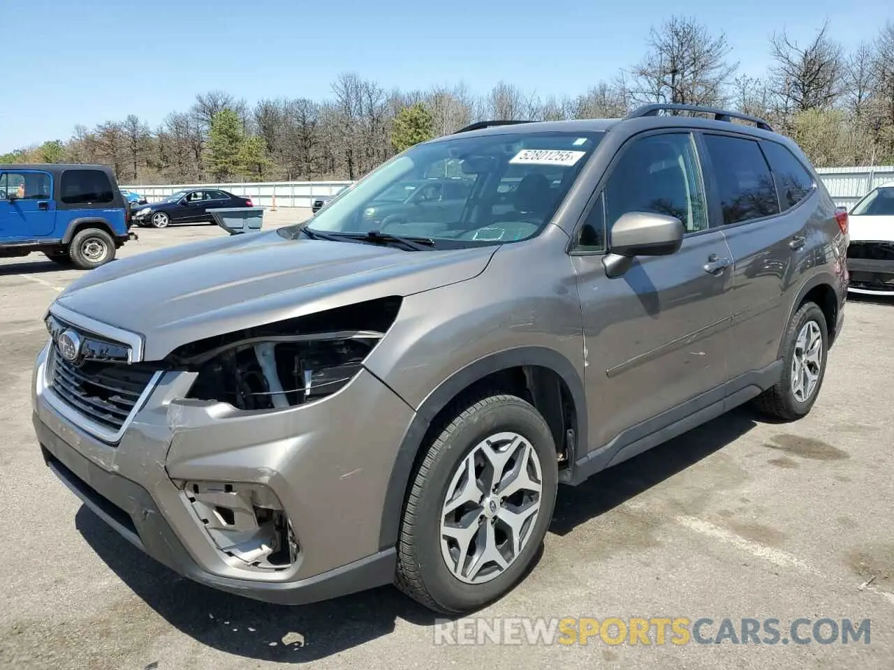 1 Photograph of a damaged car JF2SKAGC6KH501697 SUBARU FORESTER 2019
