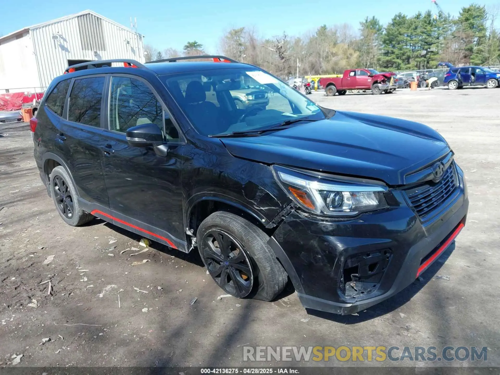 1 Photograph of a damaged car JF2SKAJC7KH488631 SUBARU FORESTER 2019