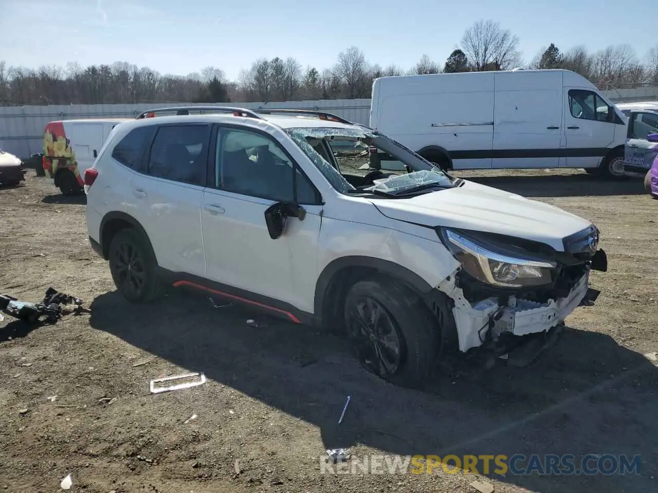 4 Photograph of a damaged car JF2SKAKC1KH445742 SUBARU FORESTER 2019