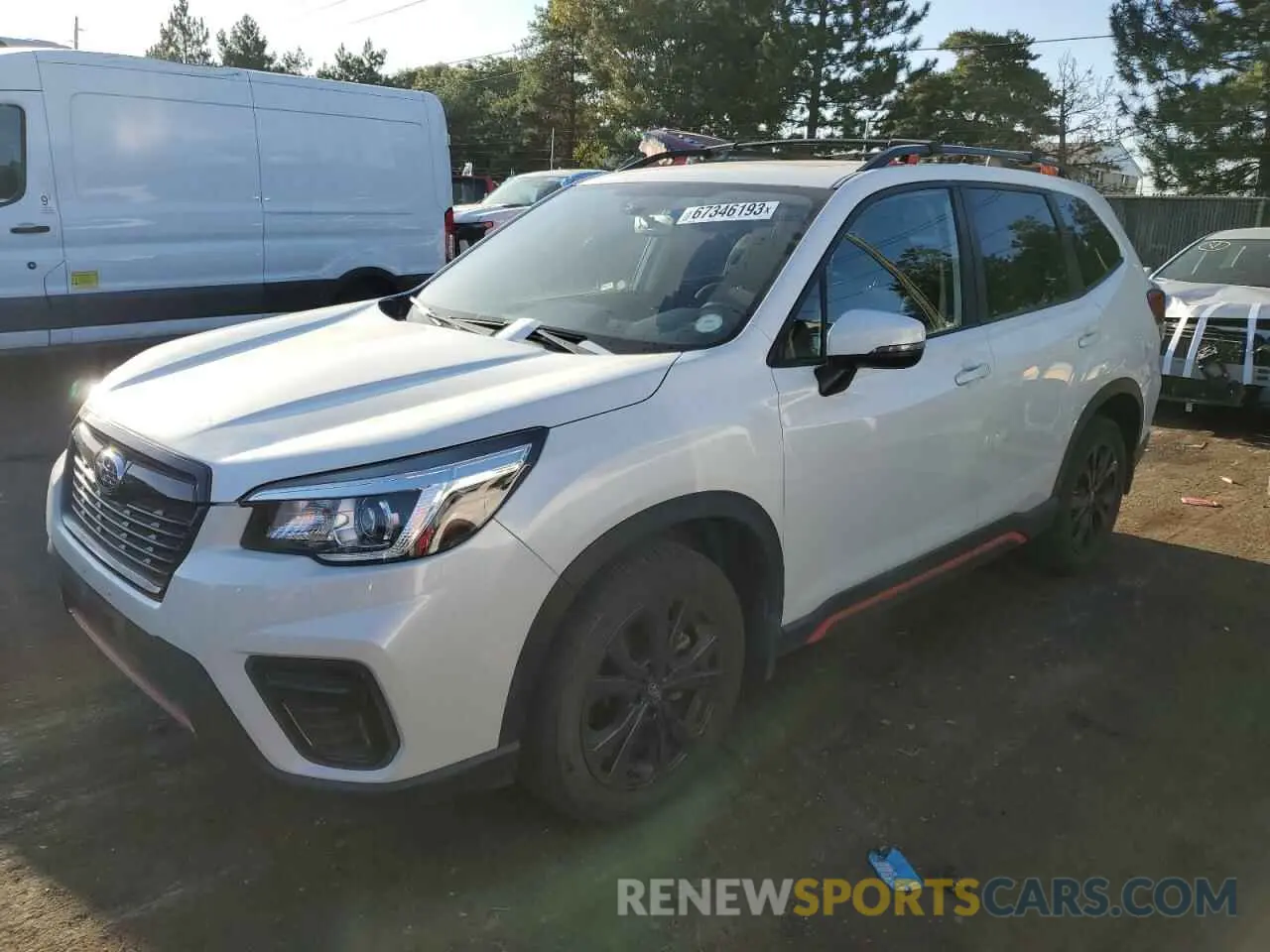 1 Photograph of a damaged car JF2SKAKC9KH480108 SUBARU FORESTER 2019