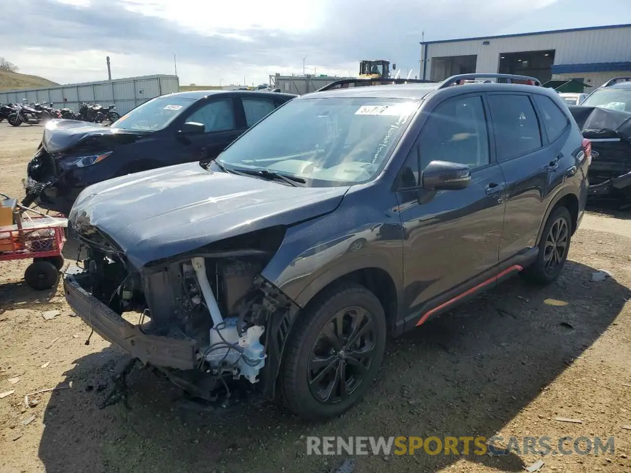 1 Photograph of a damaged car JF2SKAPC6KH579932 SUBARU FORESTER 2019