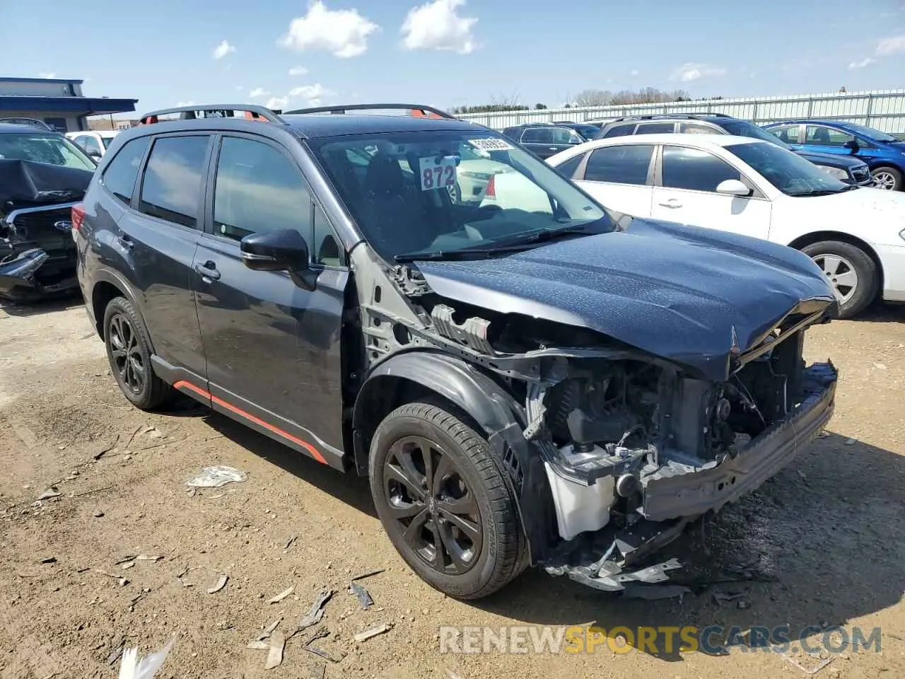 4 Photograph of a damaged car JF2SKAPC6KH579932 SUBARU FORESTER 2019