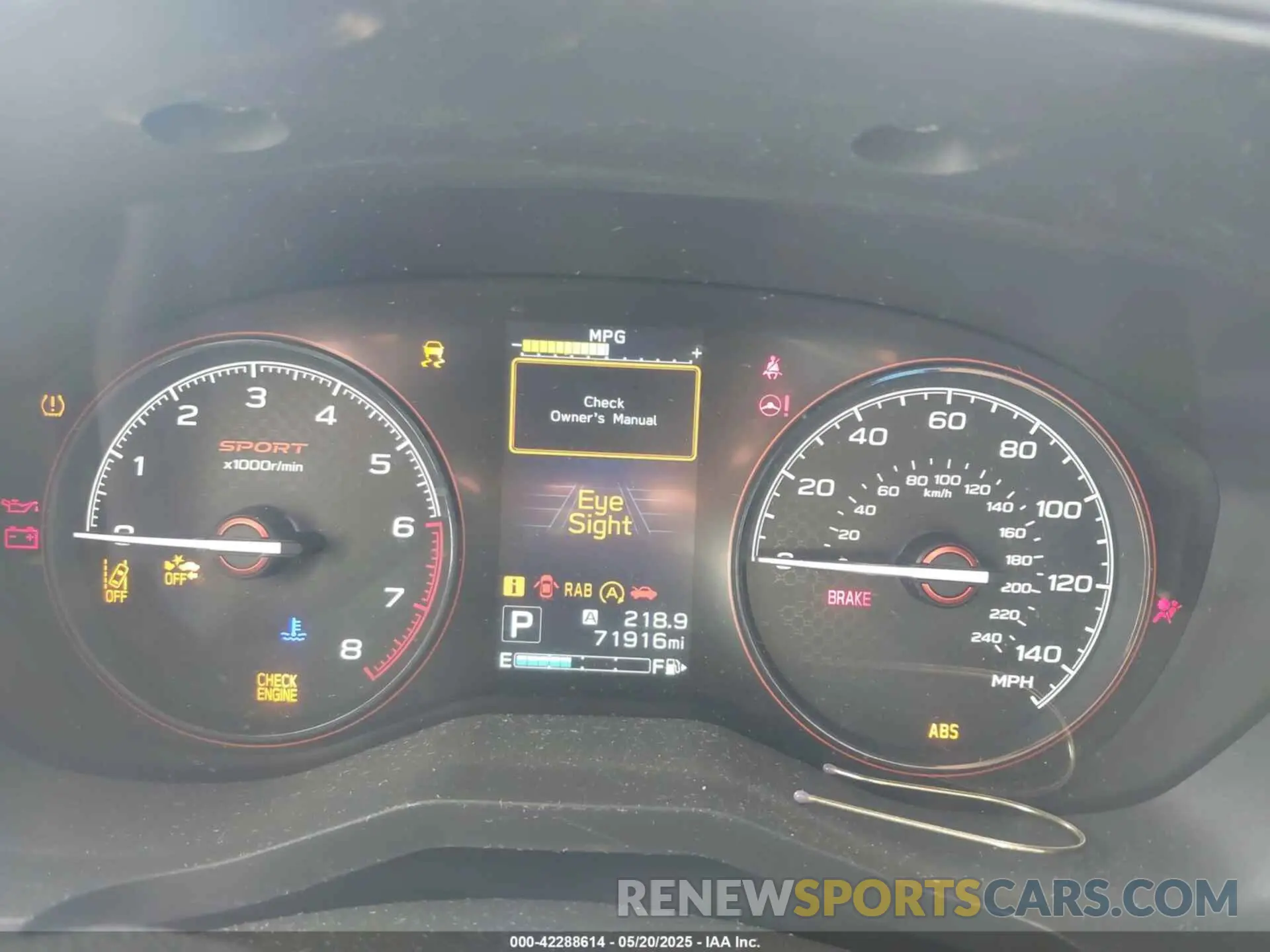 7 Фотография поврежденного автомобиля JF2SKAPC9KH441429 SUBARU FORESTER 2019