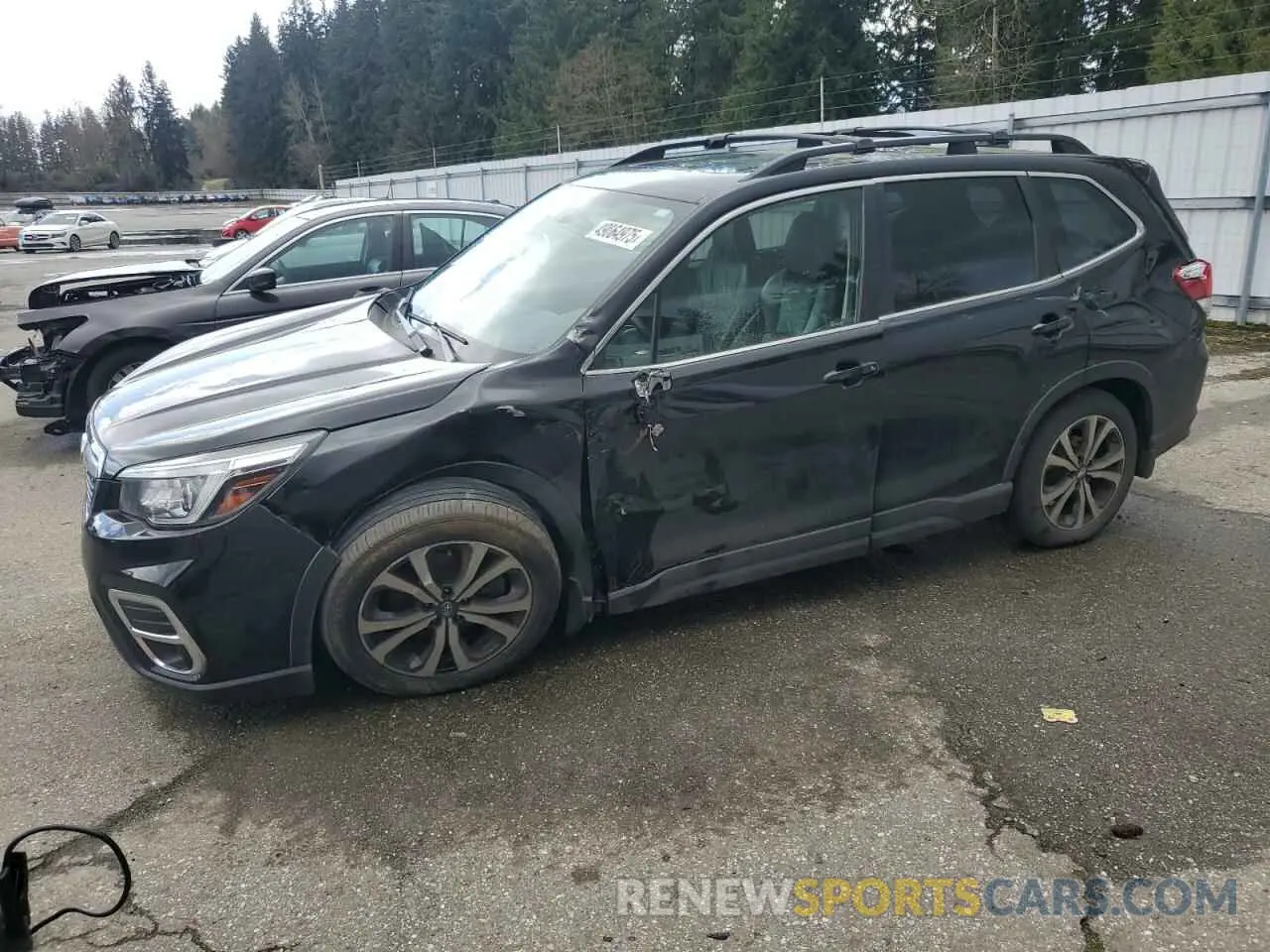 1 Photograph of a damaged car JF2SKAUC0KH484335 SUBARU FORESTER 2019