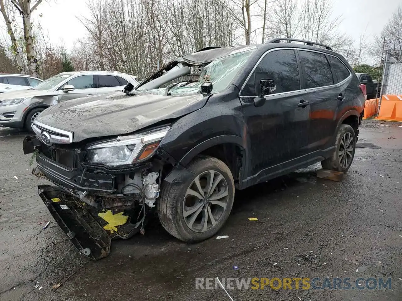 1 Photograph of a damaged car JF2SKAUC3KH549968 SUBARU FORESTER 2019