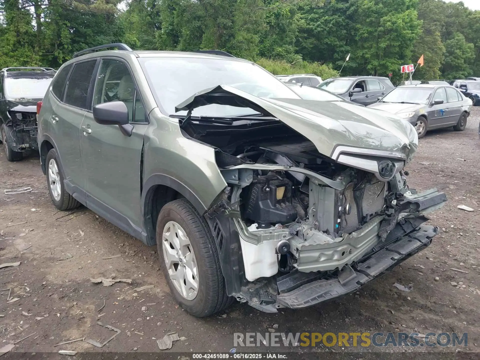 1 Photograph of a damaged car JF2SKADC3LH514123 SUBARU FORESTER 2020