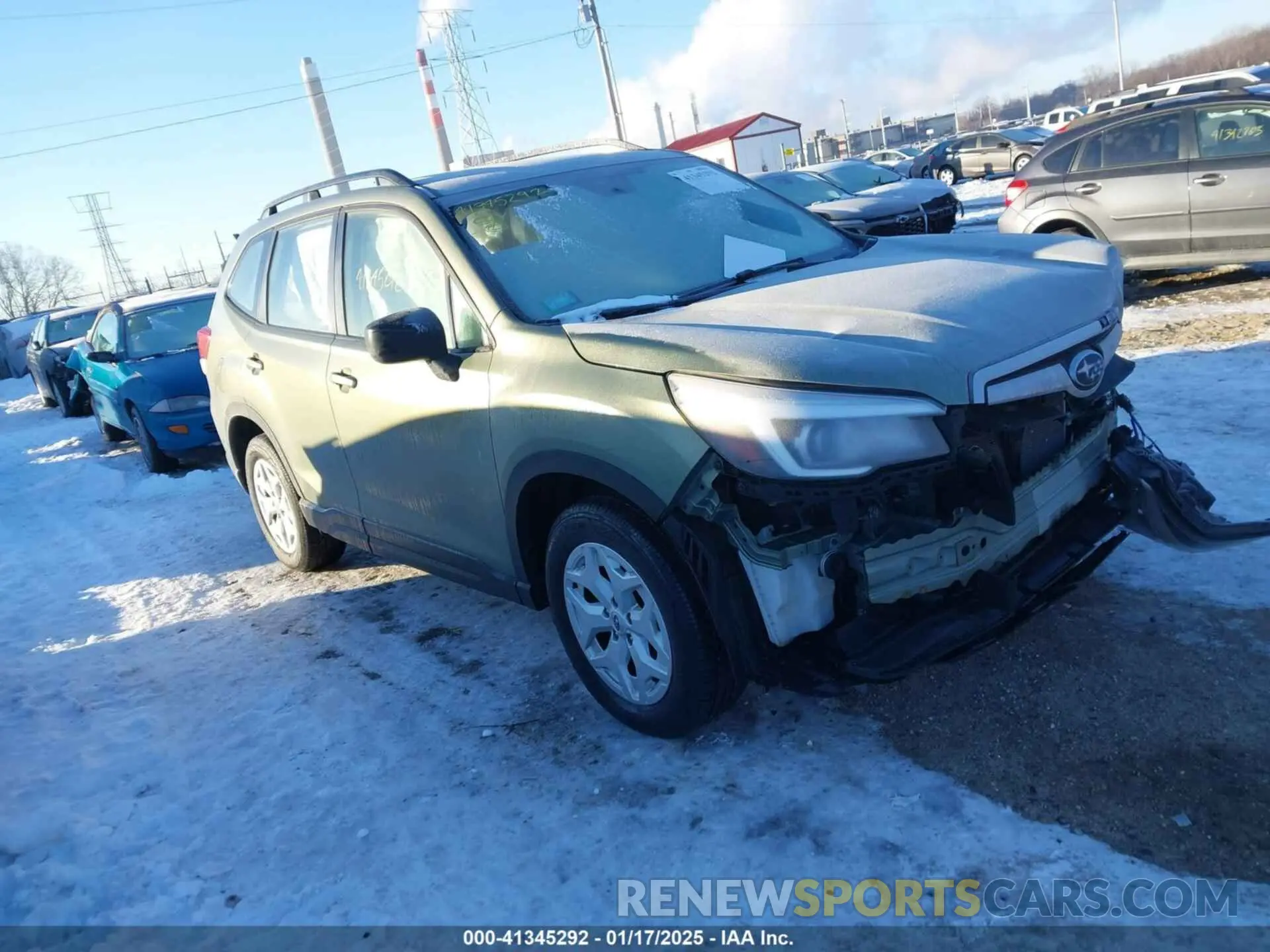 1 Photograph of a damaged car JF2SKADC7LH483796 SUBARU FORESTER 2020