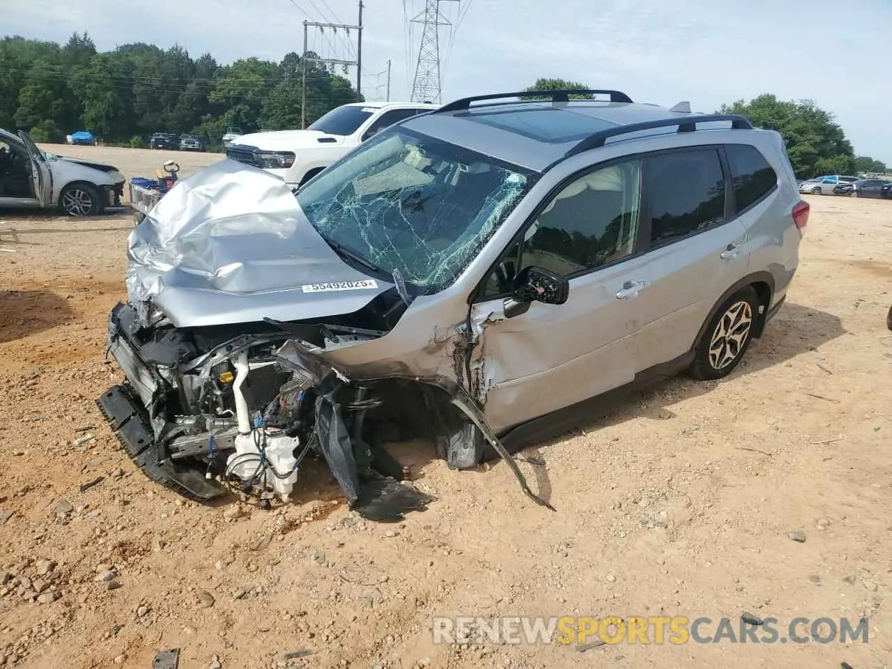1 Photograph of a damaged car JF2SKAGC1LH432869 SUBARU FORESTER 2020