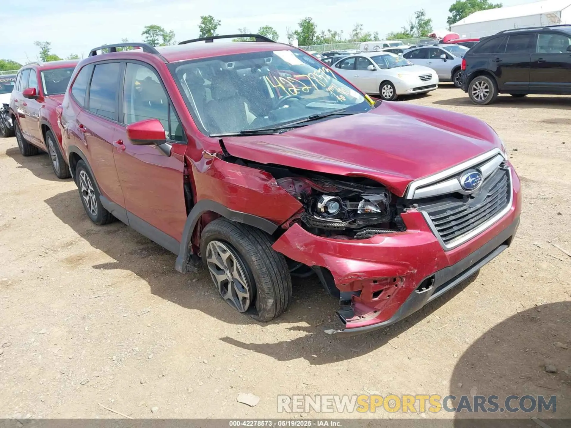 1 Photograph of a damaged car JF2SKAJC2LH590565 SUBARU FORESTER 2020