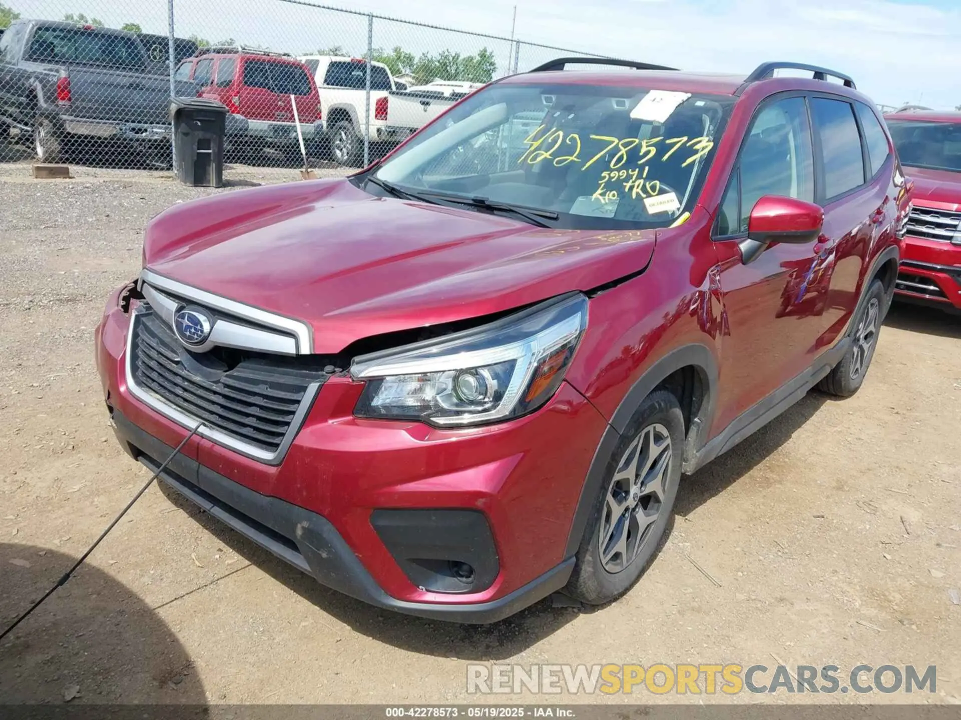 2 Photograph of a damaged car JF2SKAJC2LH590565 SUBARU FORESTER 2020