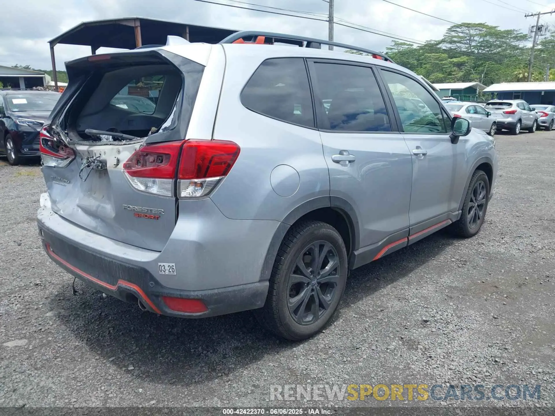 4 Фотография поврежденного автомобиля JF2SKARC0LH498049 SUBARU FORESTER 2020