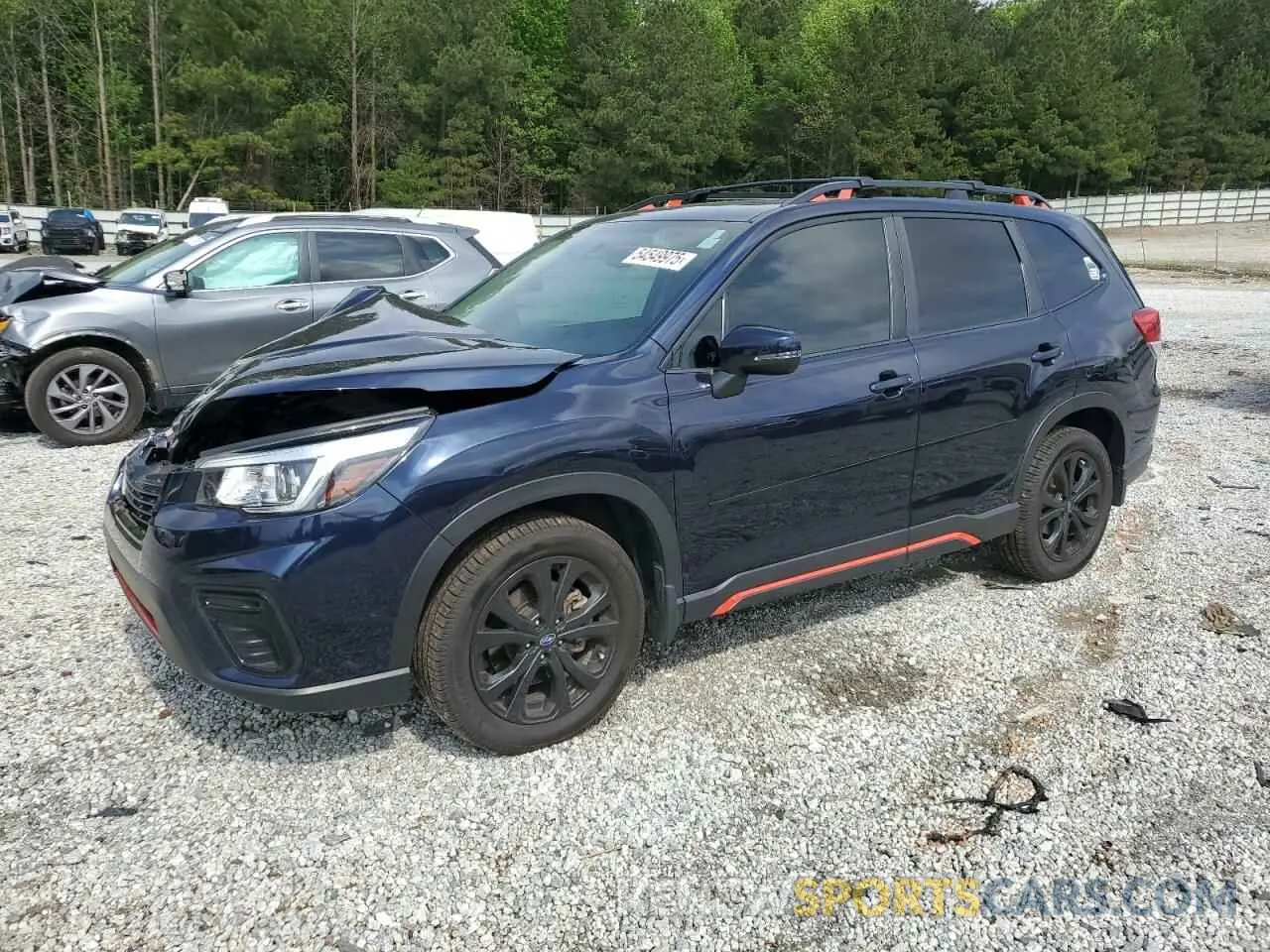 1 Photograph of a damaged car JF2SKARC2LH498599 SUBARU FORESTER 2020
