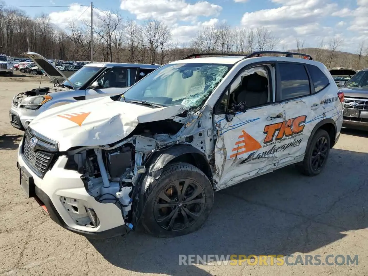 1 Photograph of a damaged car JF2SKARC6LH558934 SUBARU FORESTER 2020