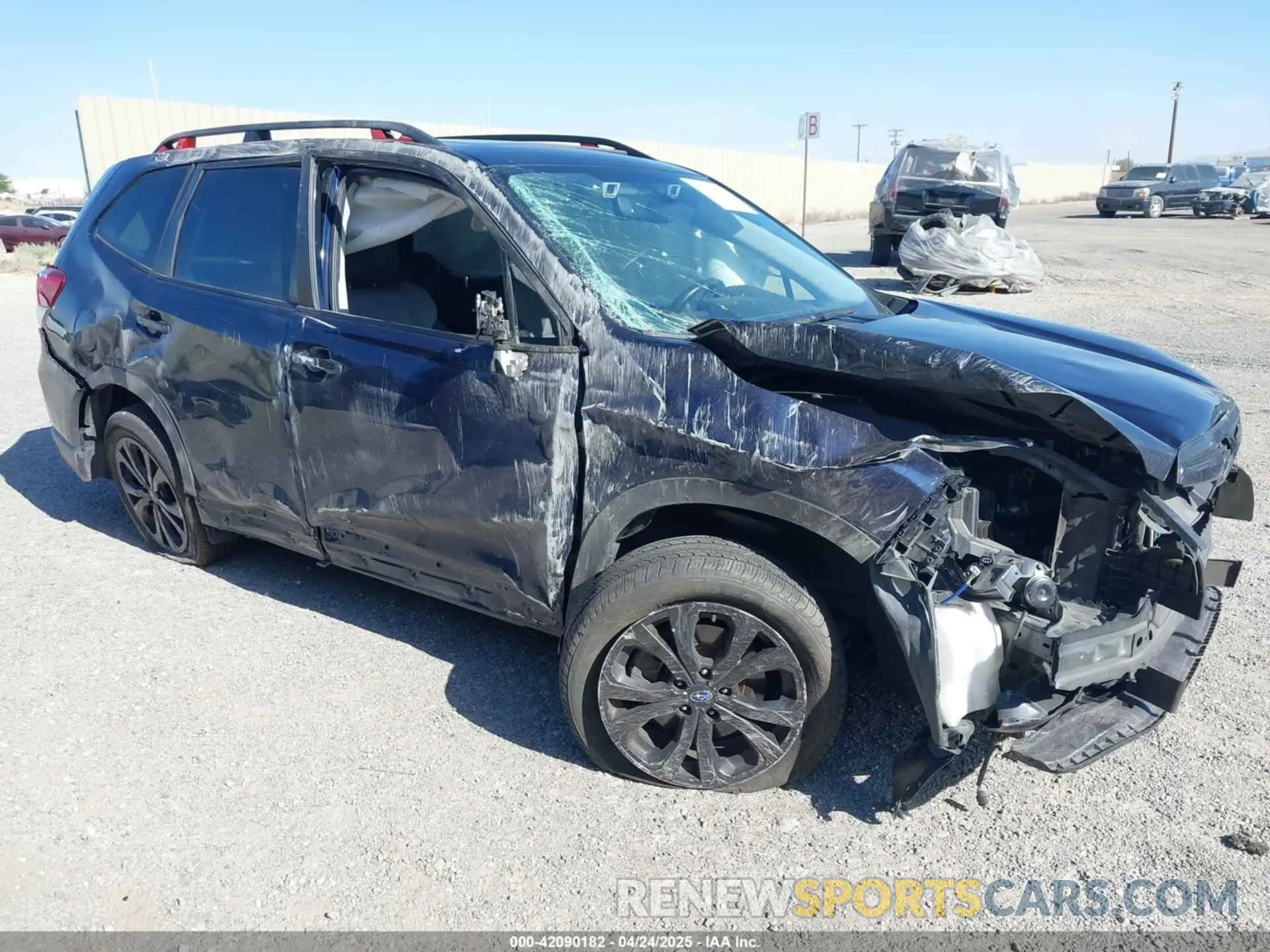 1 Photograph of a damaged car JF2SKARC9LH599901 SUBARU FORESTER 2020