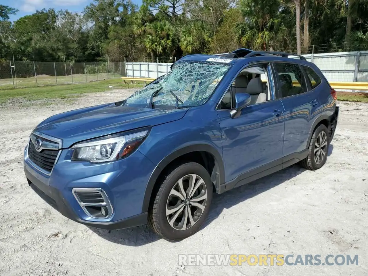 1 Photograph of a damaged car JF2SKAUC7LH562952 SUBARU FORESTER 2020