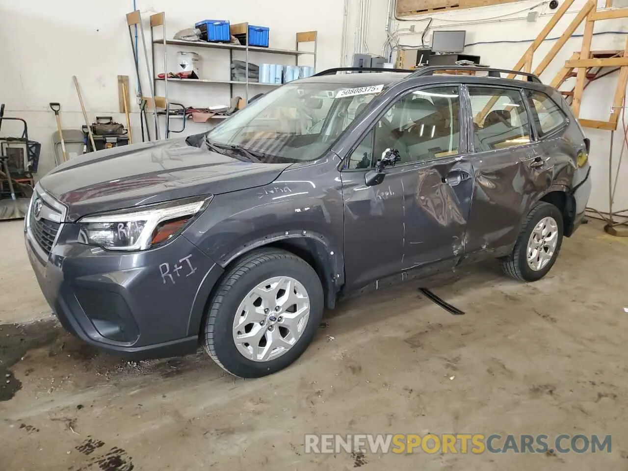 1 Photograph of a damaged car JF2SKADC6MH484732 SUBARU FORESTER 2021