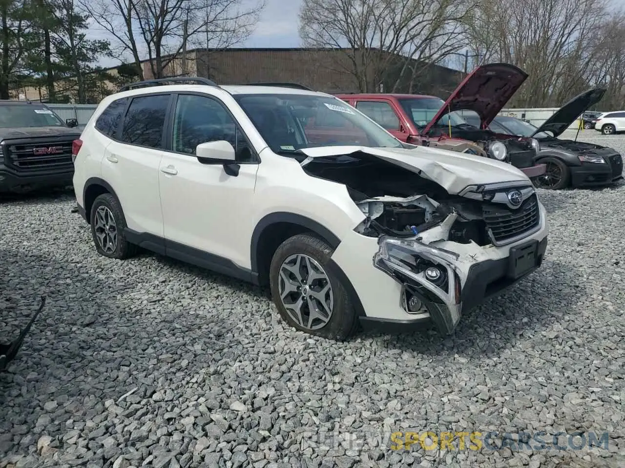 4 Фотография поврежденного автомобиля JF2SKAFC5MH443604 SUBARU FORESTER 2021