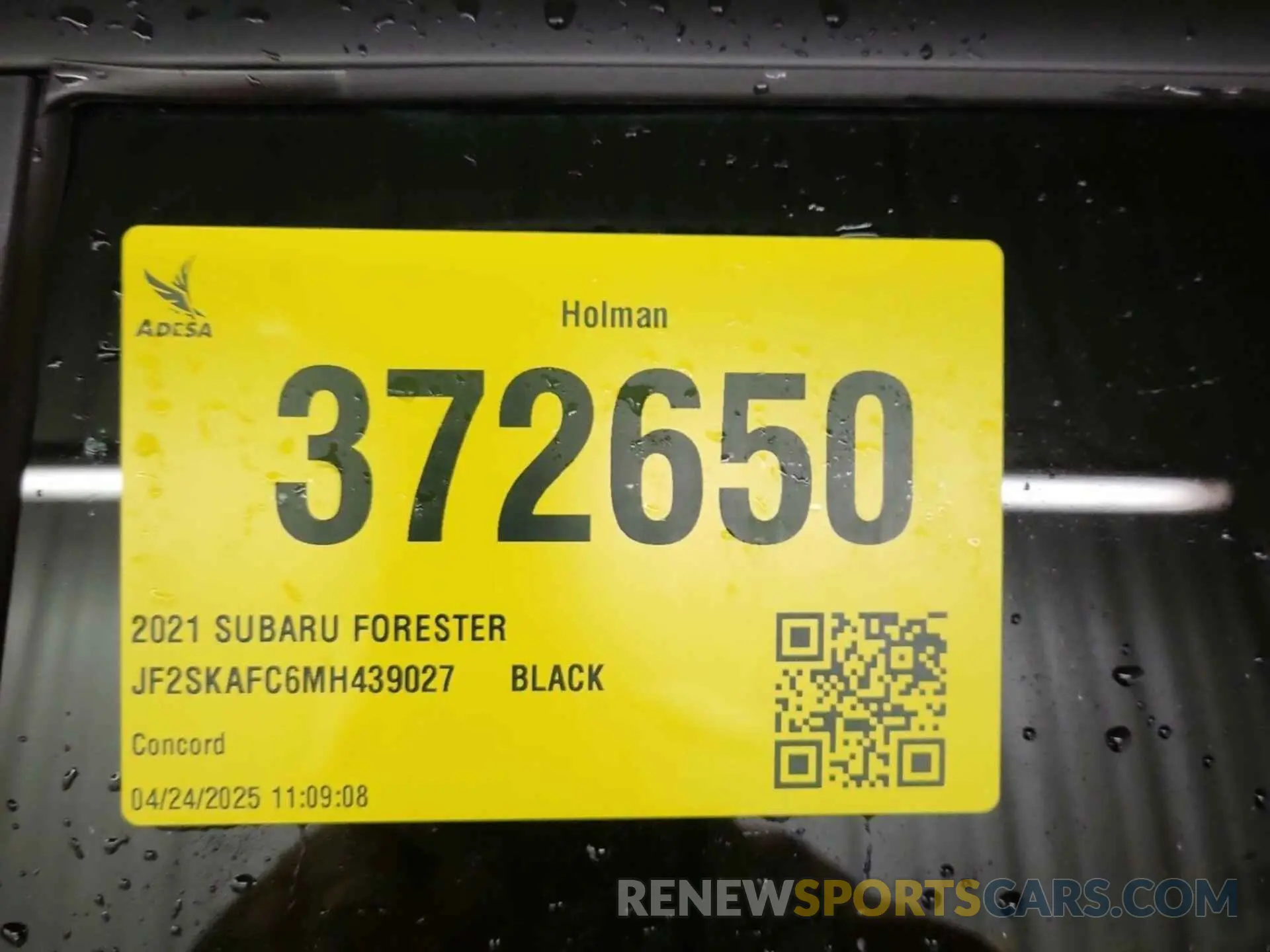 38 Photograph of a damaged car JF2SKAFC6MH439027 SUBARU FORESTER 2021