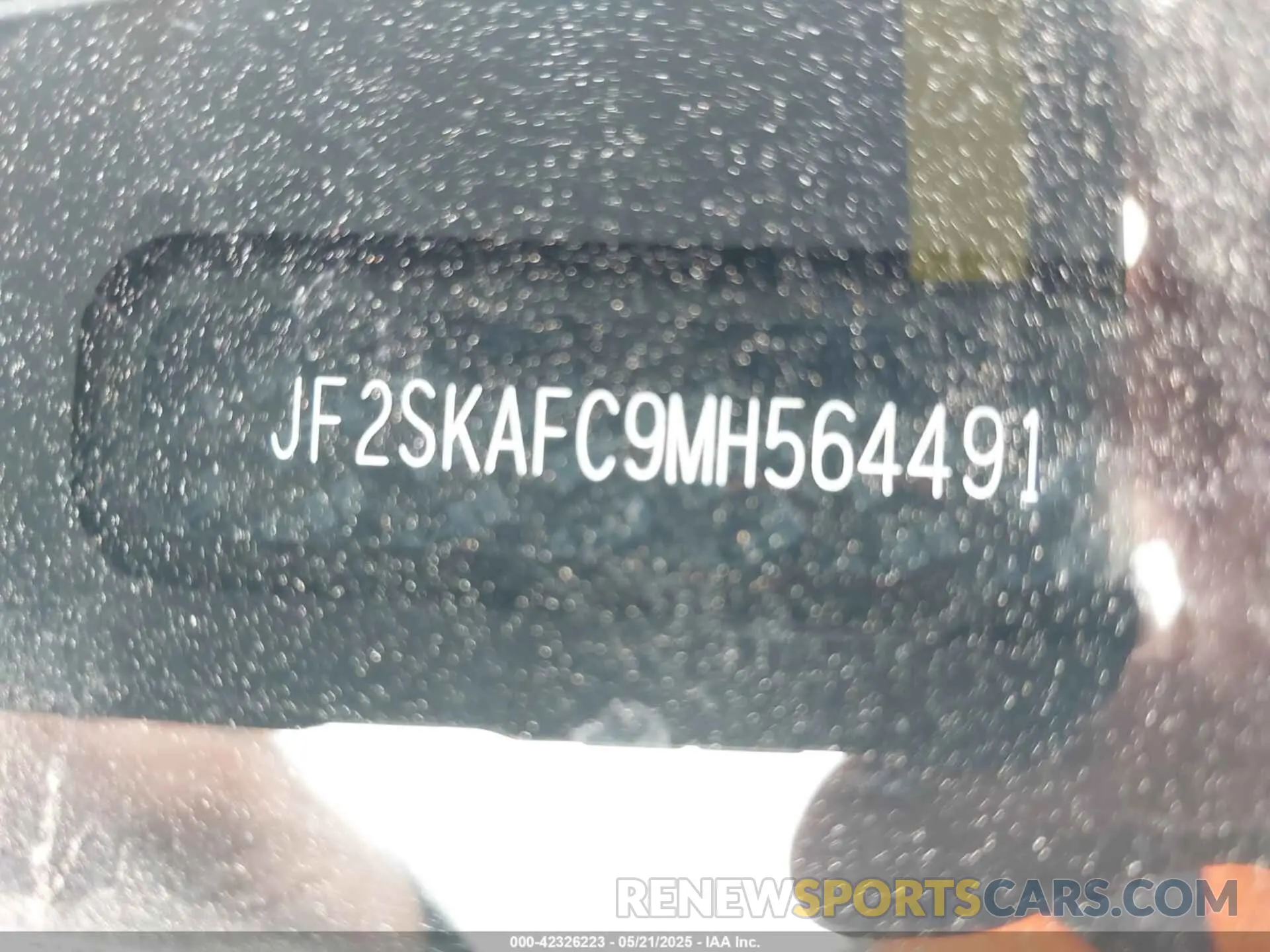 9 Photograph of a damaged car JF2SKAFC9MH564491 SUBARU FORESTER 2021