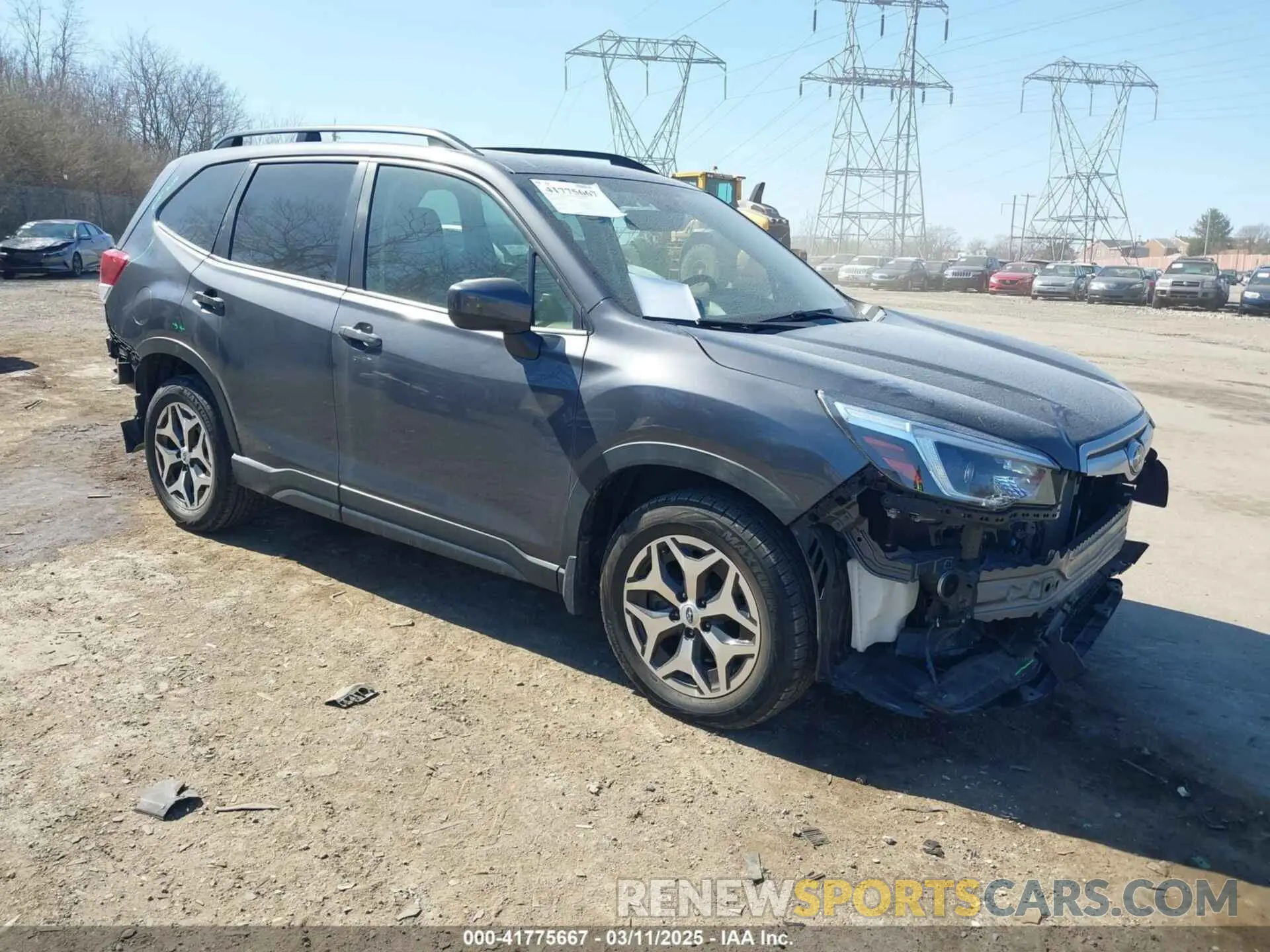 1 Photograph of a damaged car JF2SKAJC1MH456454 SUBARU FORESTER 2021