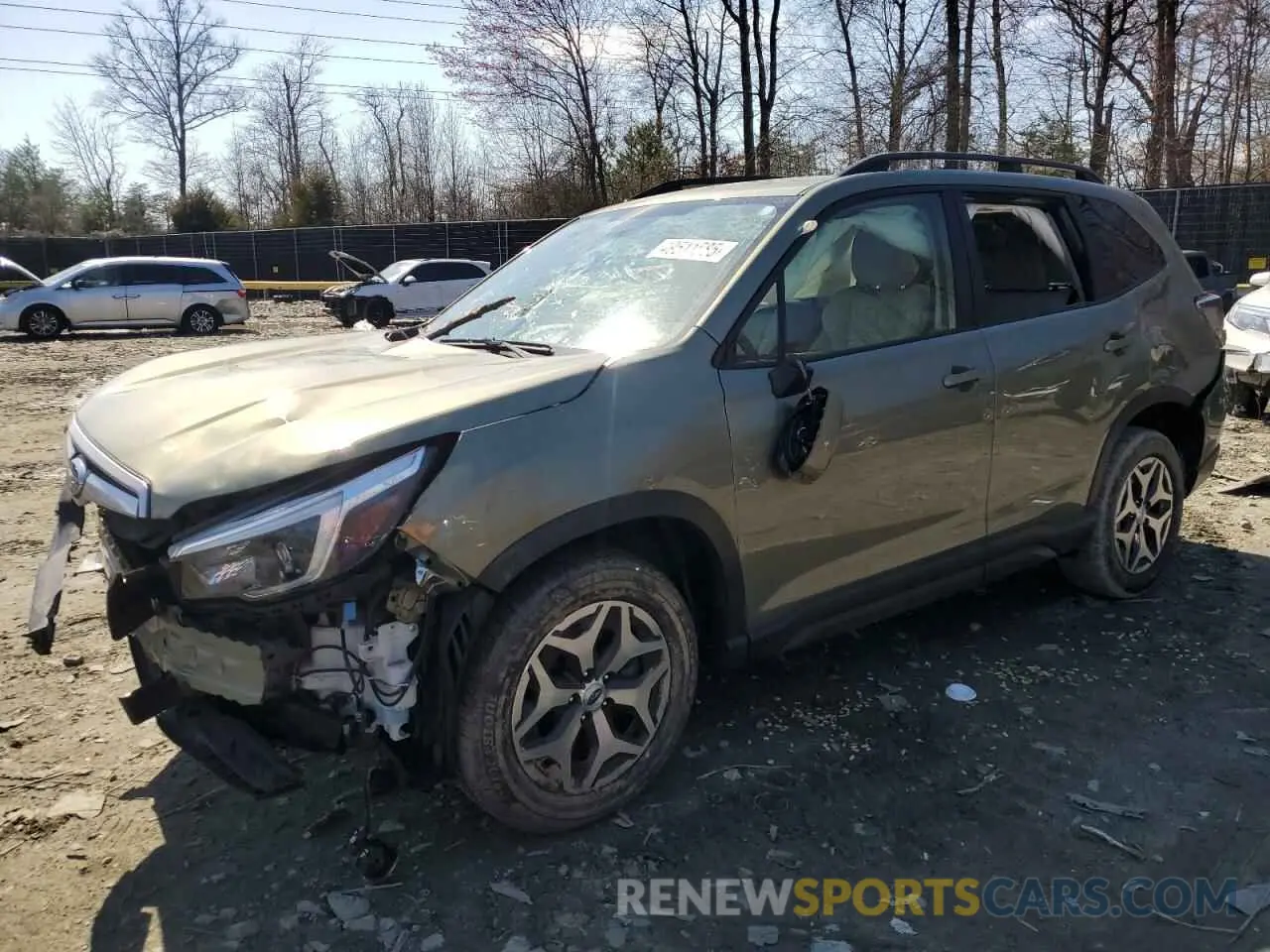 1 Photograph of a damaged car JF2SKAJC2MH495845 SUBARU FORESTER 2021