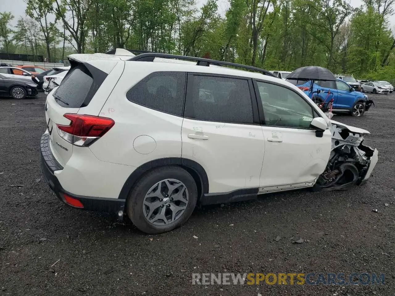 3 Фотография поврежденного автомобиля JF2SKAJC3MH591130 SUBARU FORESTER 2021