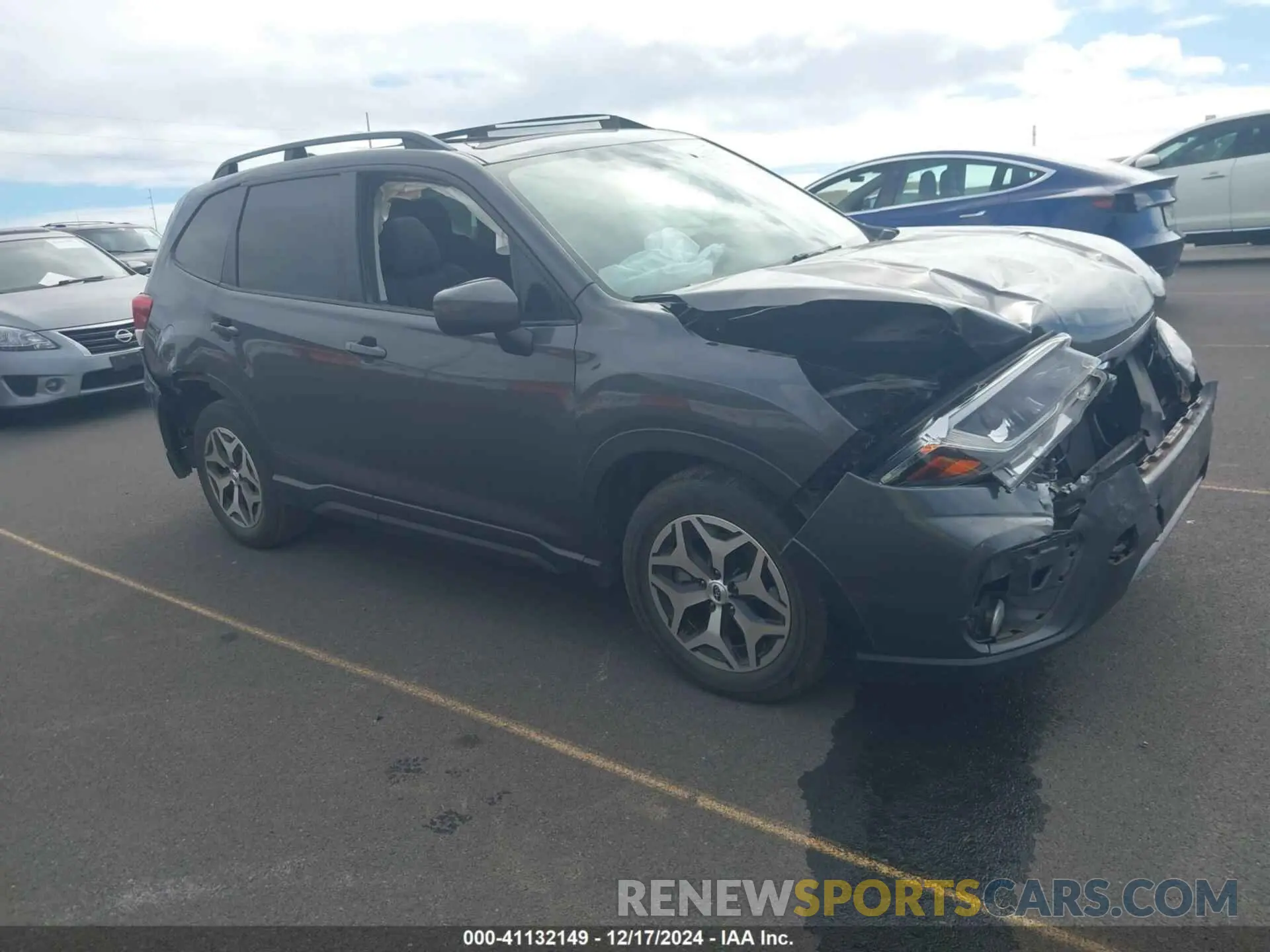 1 Photograph of a damaged car JF2SKAJC7MH424219 SUBARU FORESTER 2021