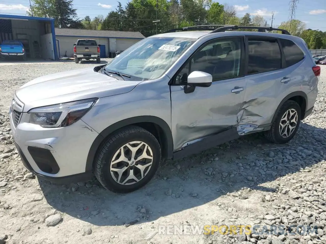 1 Photograph of a damaged car JF2SKAJC7MH492892 SUBARU FORESTER 2021