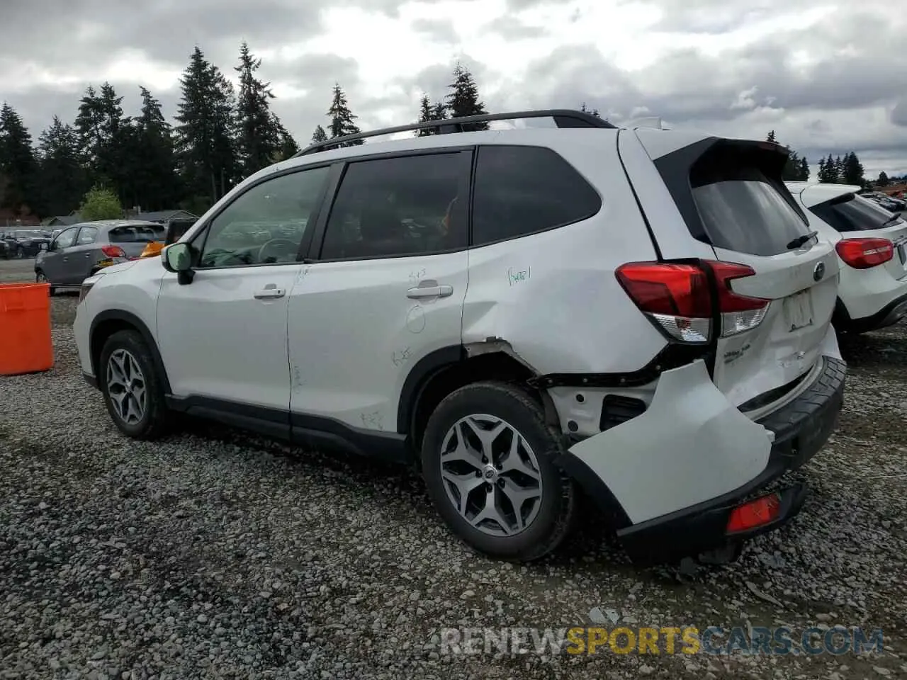 2 Фотография поврежденного автомобиля JF2SKAJC9MH491629 SUBARU FORESTER 2021