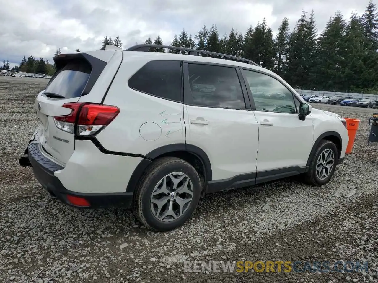 3 Фотография поврежденного автомобиля JF2SKAJC9MH491629 SUBARU FORESTER 2021