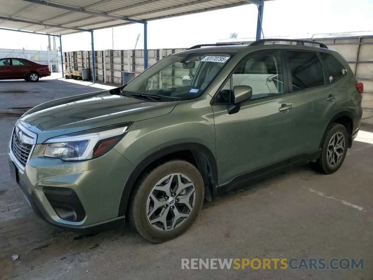 1 Photograph of a damaged car JF2SKAJCXMH429592 SUBARU FORESTER 2021