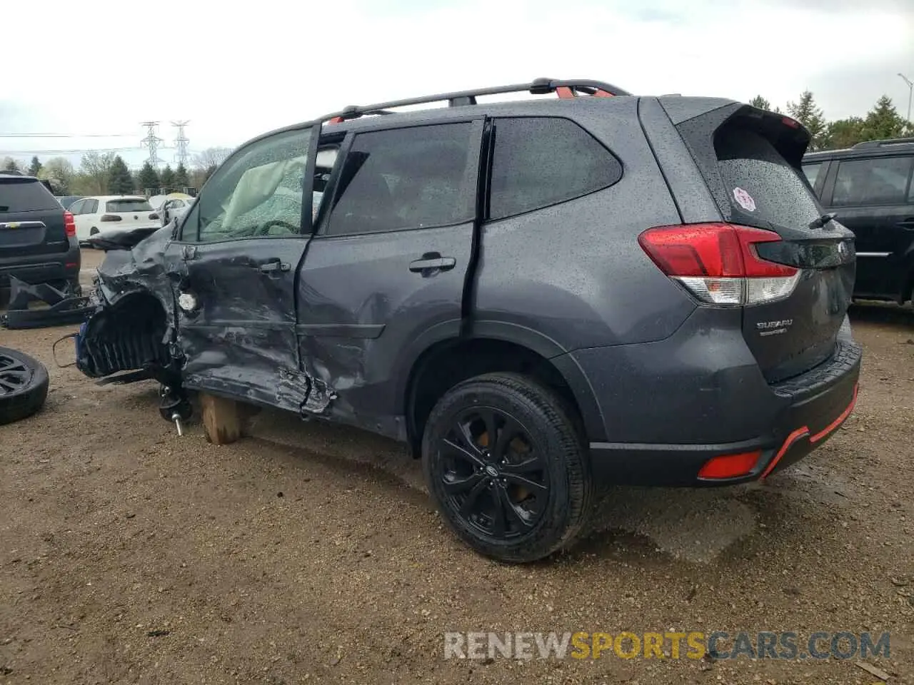 2 Фотография поврежденного автомобиля JF2SKARC2MH590815 SUBARU FORESTER 2021