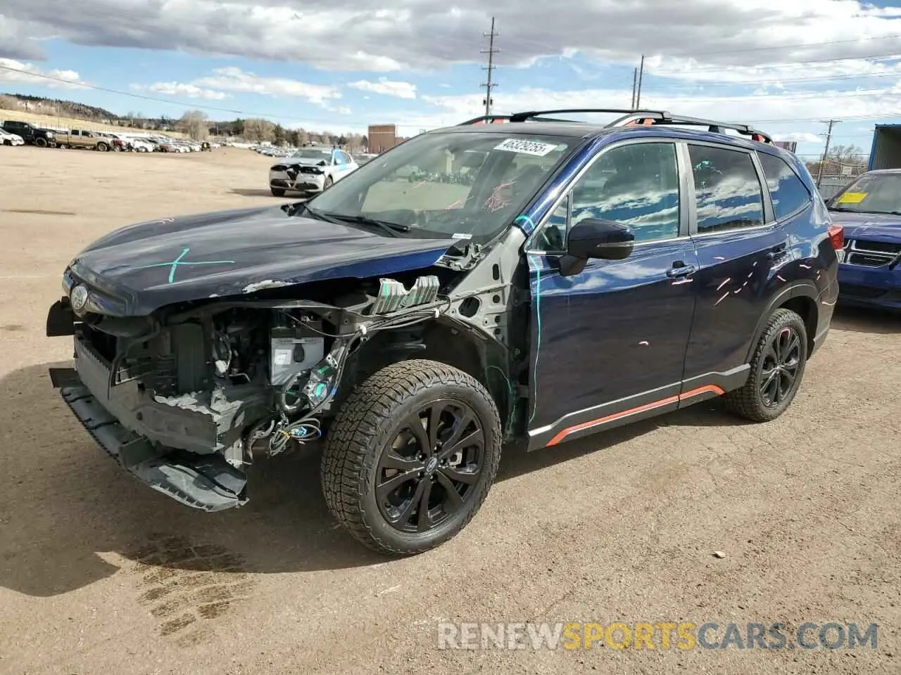 1 Фотография поврежденного автомобиля JF2SKARC4MH498458 SUBARU FORESTER 2021