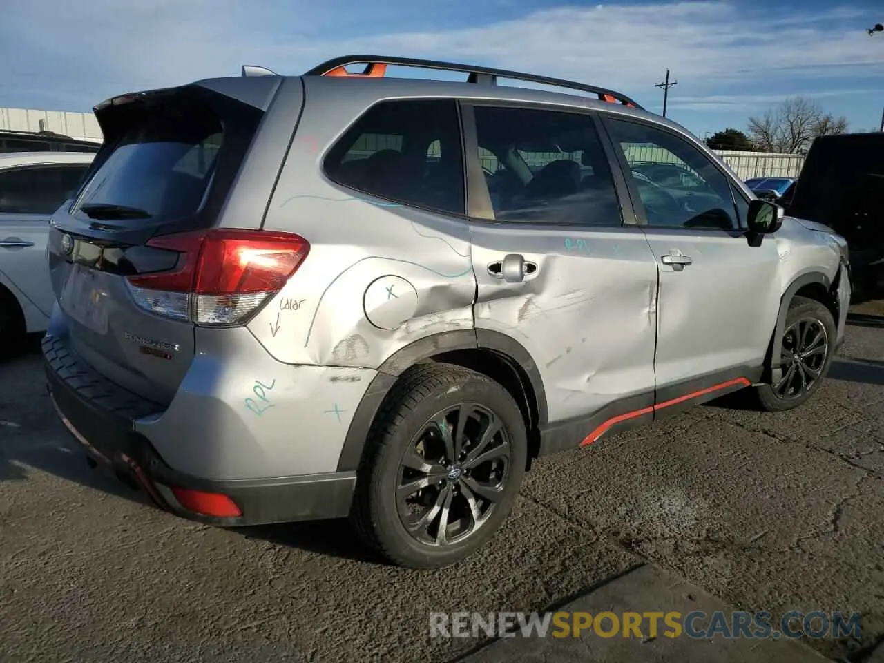 3 Photograph of a damaged car JF2SKARC5MH529684 SUBARU FORESTER 2021