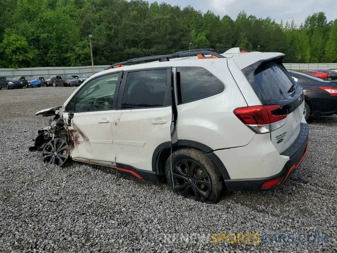 2 Фотография поврежденного автомобиля JF2SKARC8MH482277 SUBARU FORESTER 2021