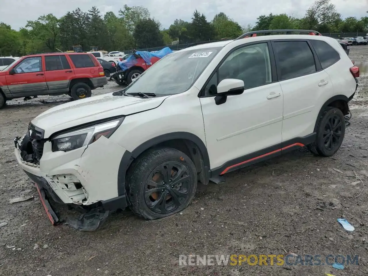 1 Photograph of a damaged car JF2SKARCXMH591825 SUBARU FORESTER 2021