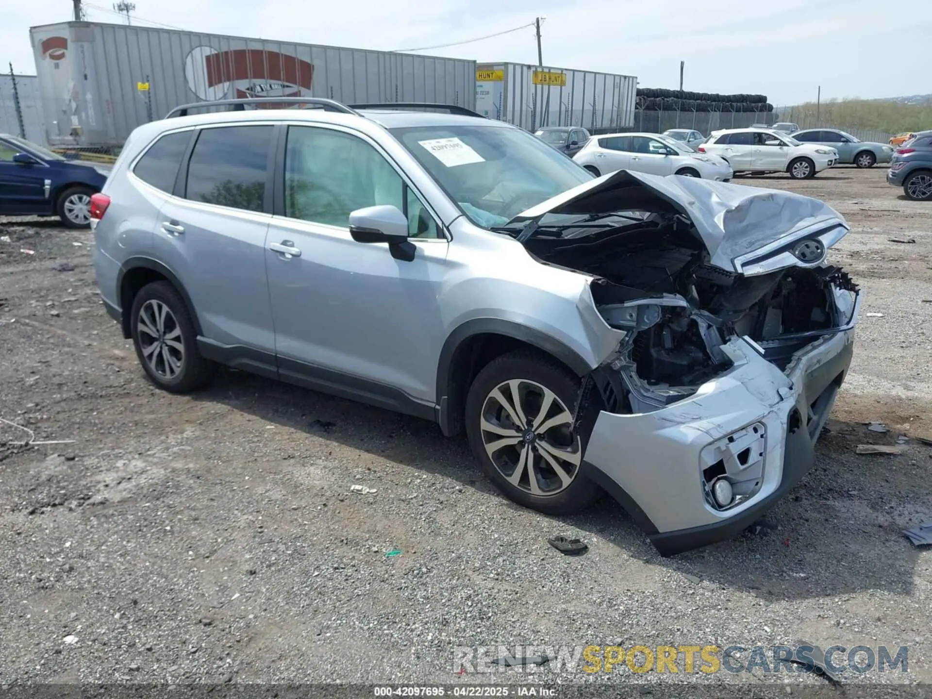 1 Photograph of a damaged car JF2SKASC2MH443419 SUBARU FORESTER 2021