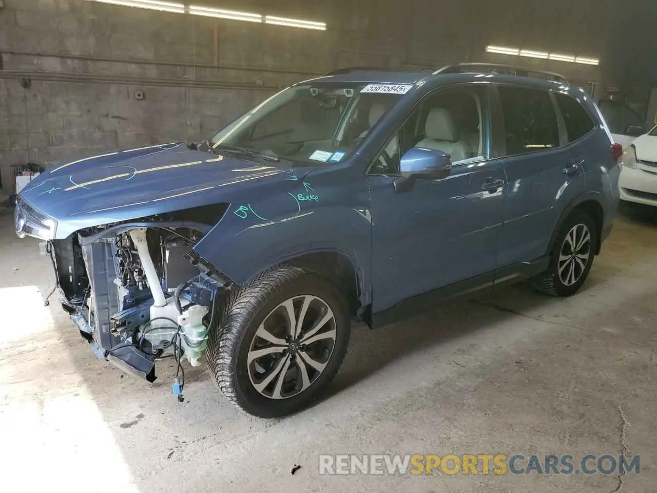 1 Photograph of a damaged car JF2SKASCXMH586022 SUBARU FORESTER 2021