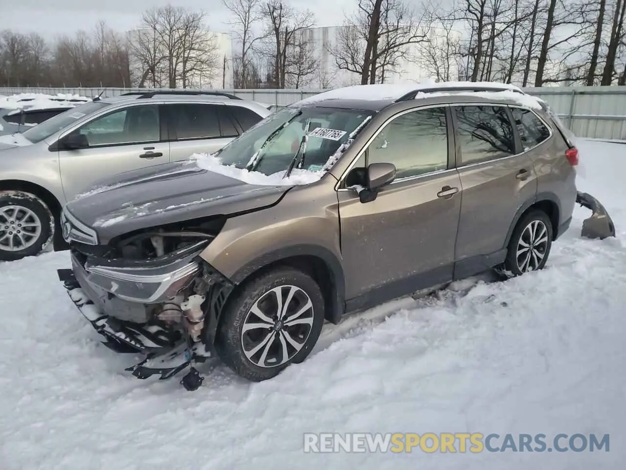 1 Photograph of a damaged car JF2SKAUC4MH445606 SUBARU FORESTER 2021