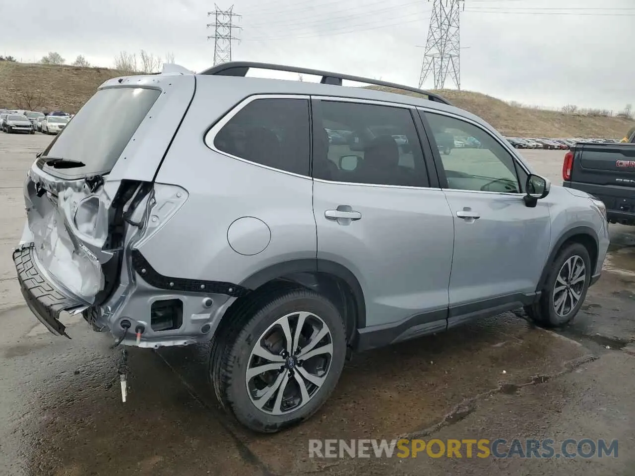 3 Фотография поврежденного автомобиля JF2SKAUC8MH455281 SUBARU FORESTER 2021