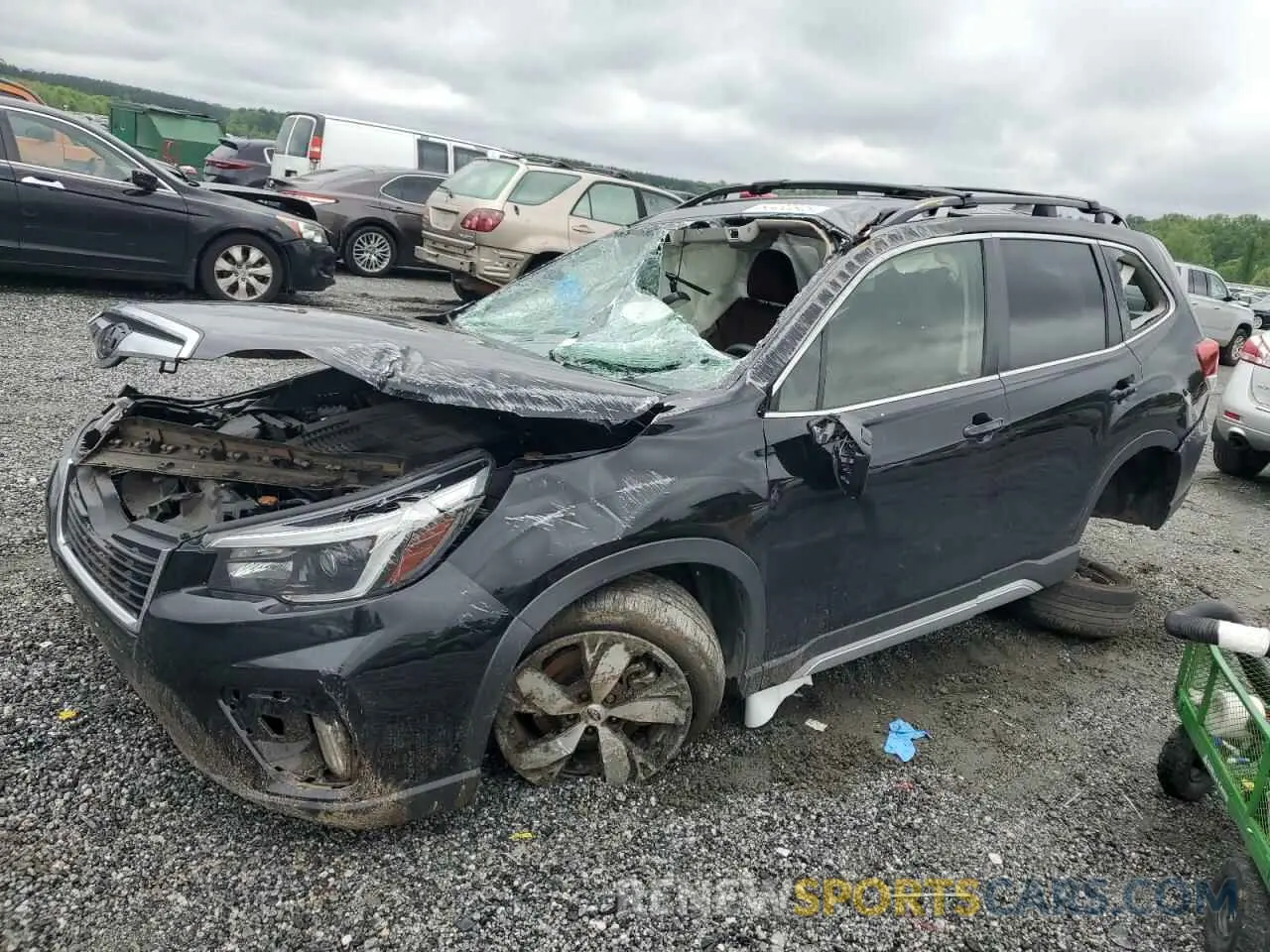 1 Photograph of a damaged car JF2SKAXCXMH458890 SUBARU FORESTER 2021